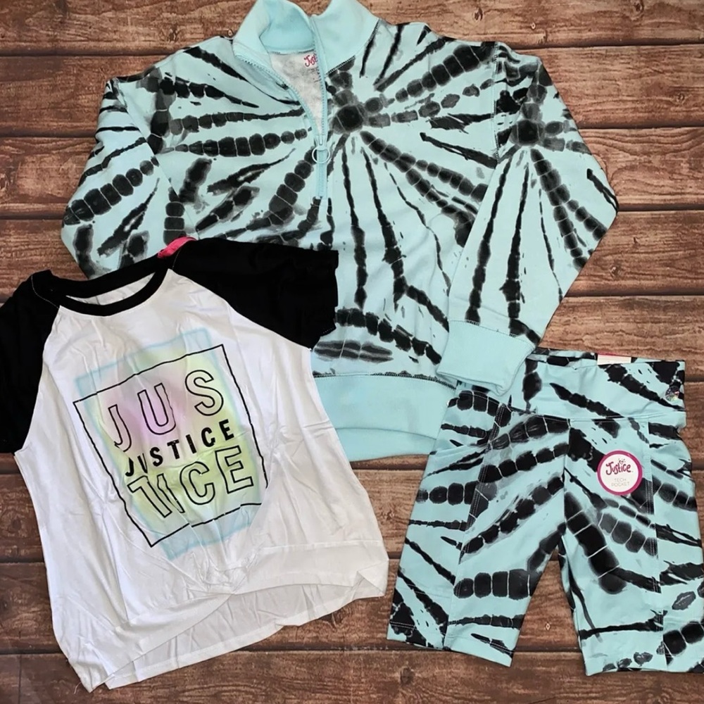 NWT Justice active spring outfit size 10